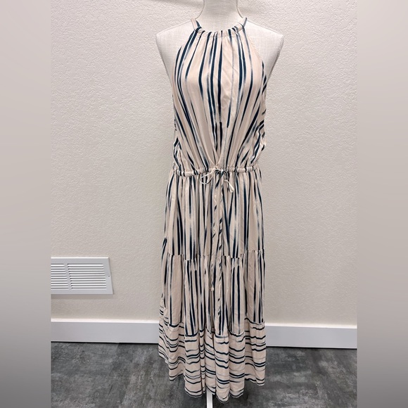 Eloquii Dresses & Skirts - Eloquii Blue Horizon Stripe Sleeveless Maxi Dress 16